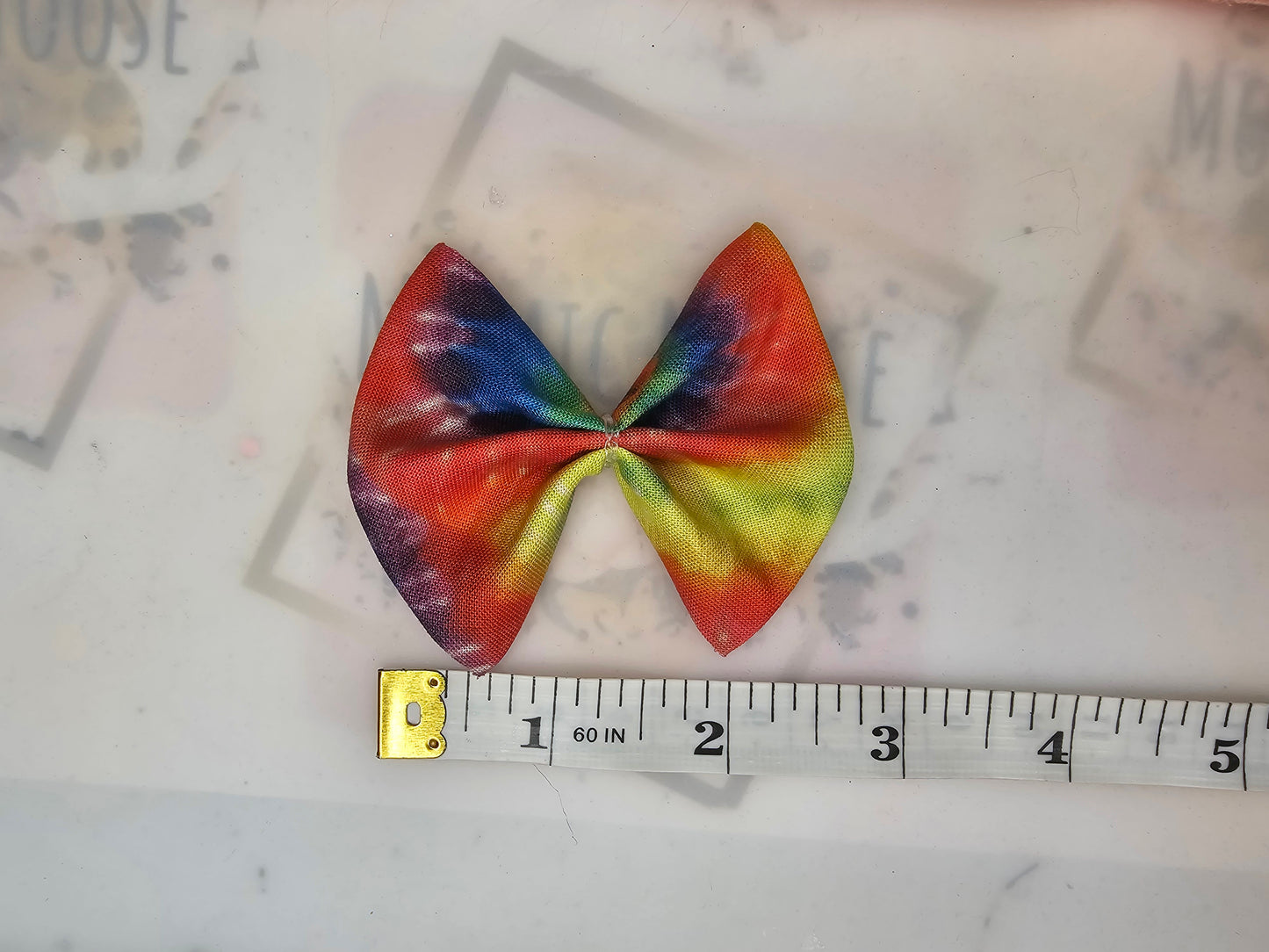 Tie dye print bows
