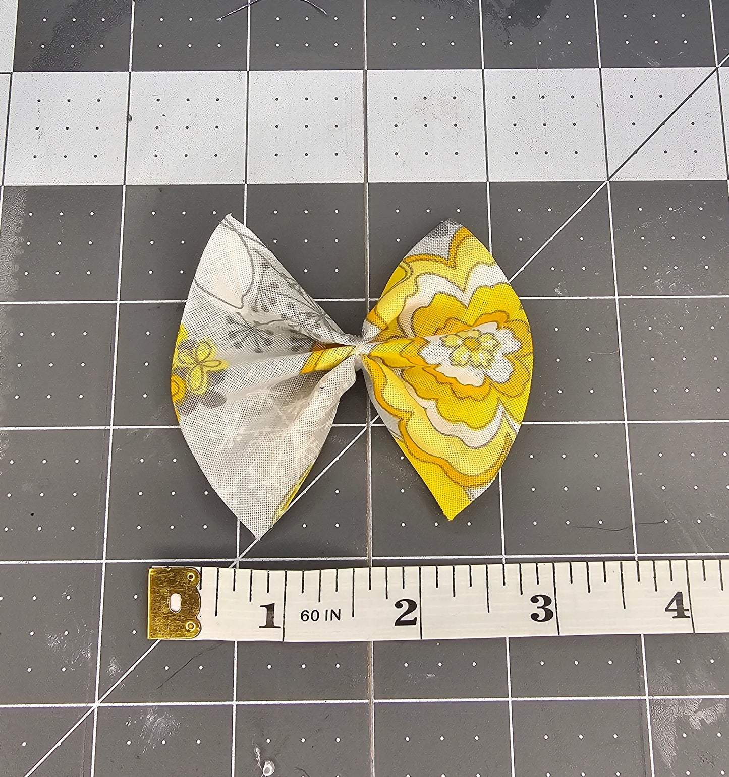 Light Gray Yellow Floral