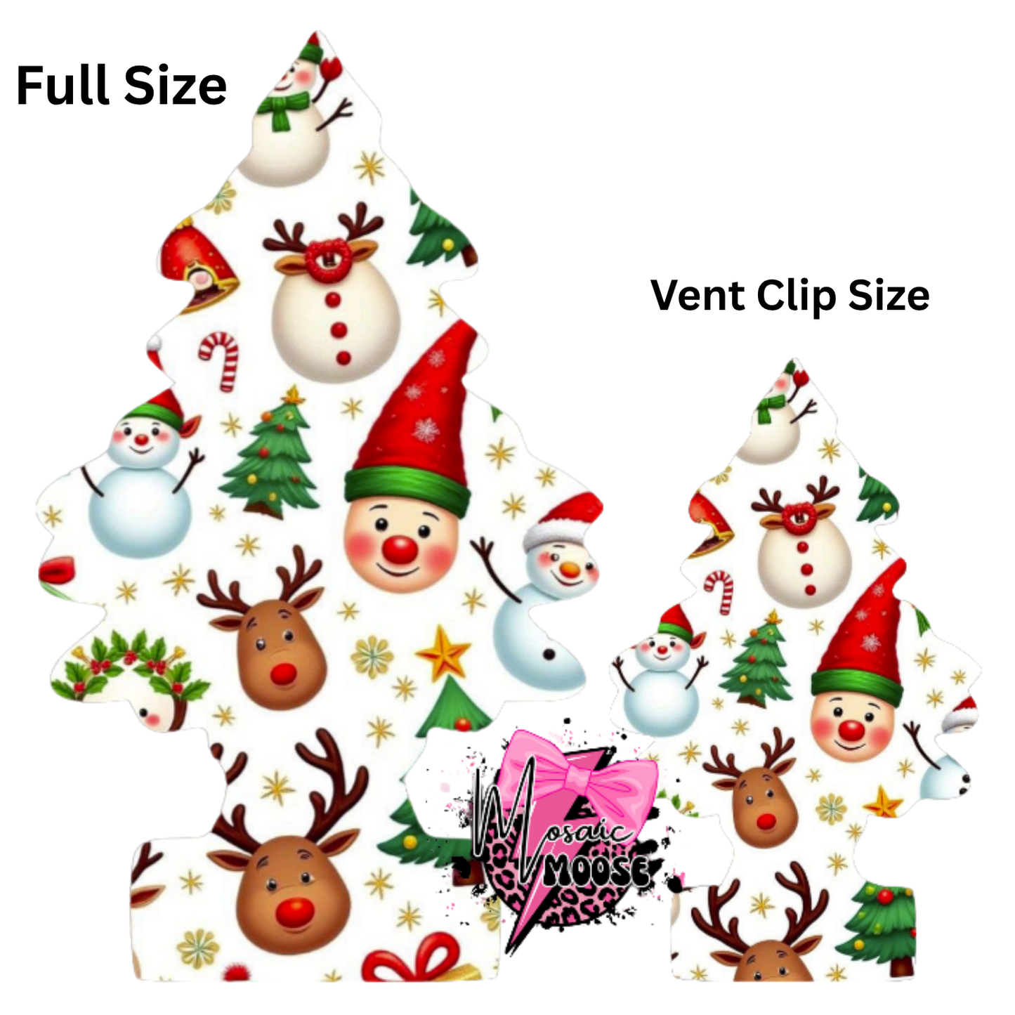 Little Trees Elves and Reindeer