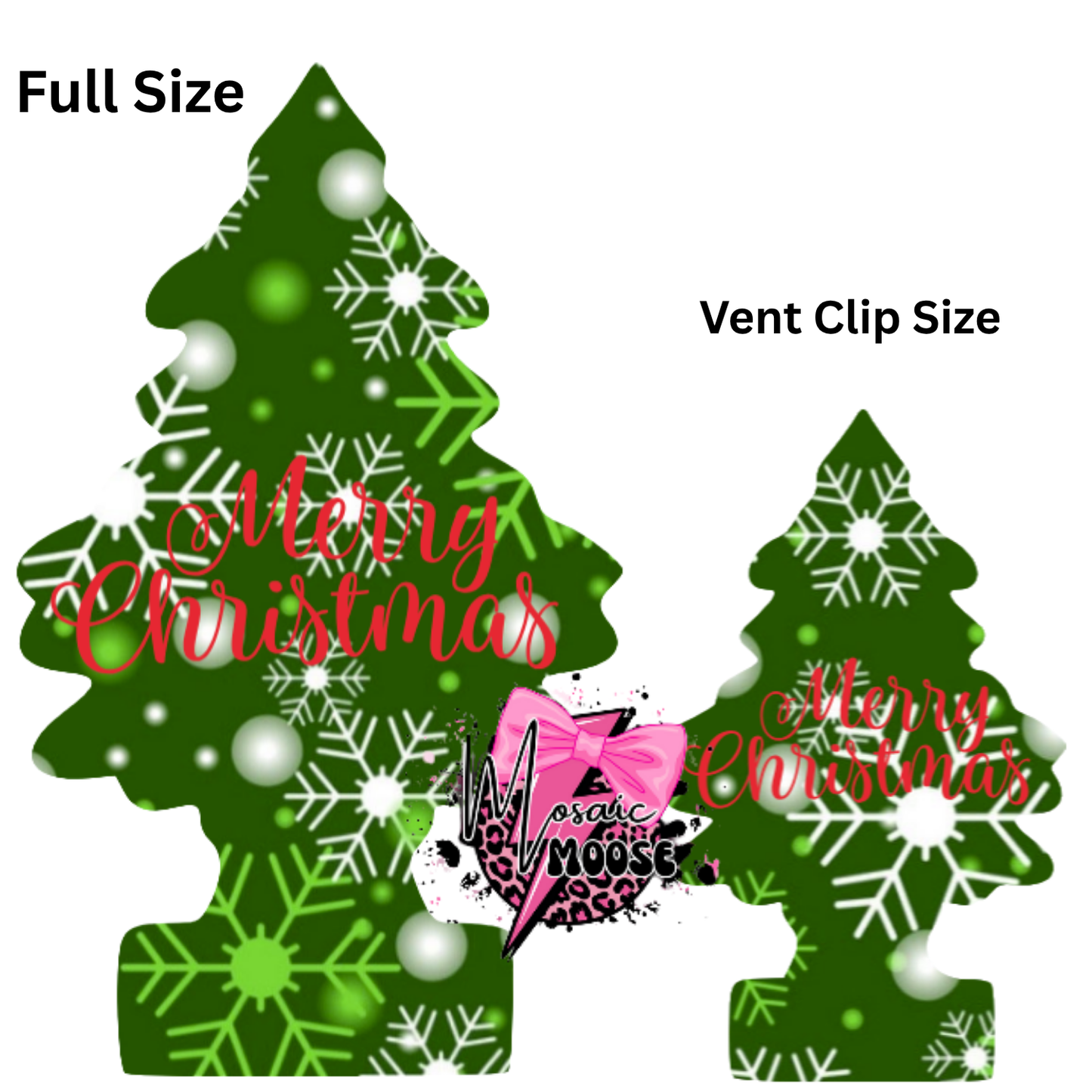 Little Trees Green Snowflake