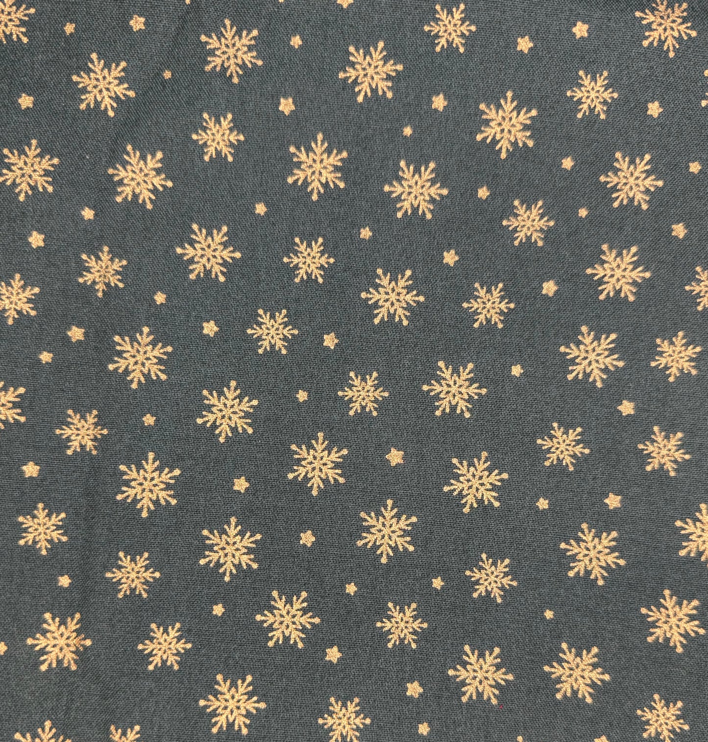 Green with Gold Snowflake