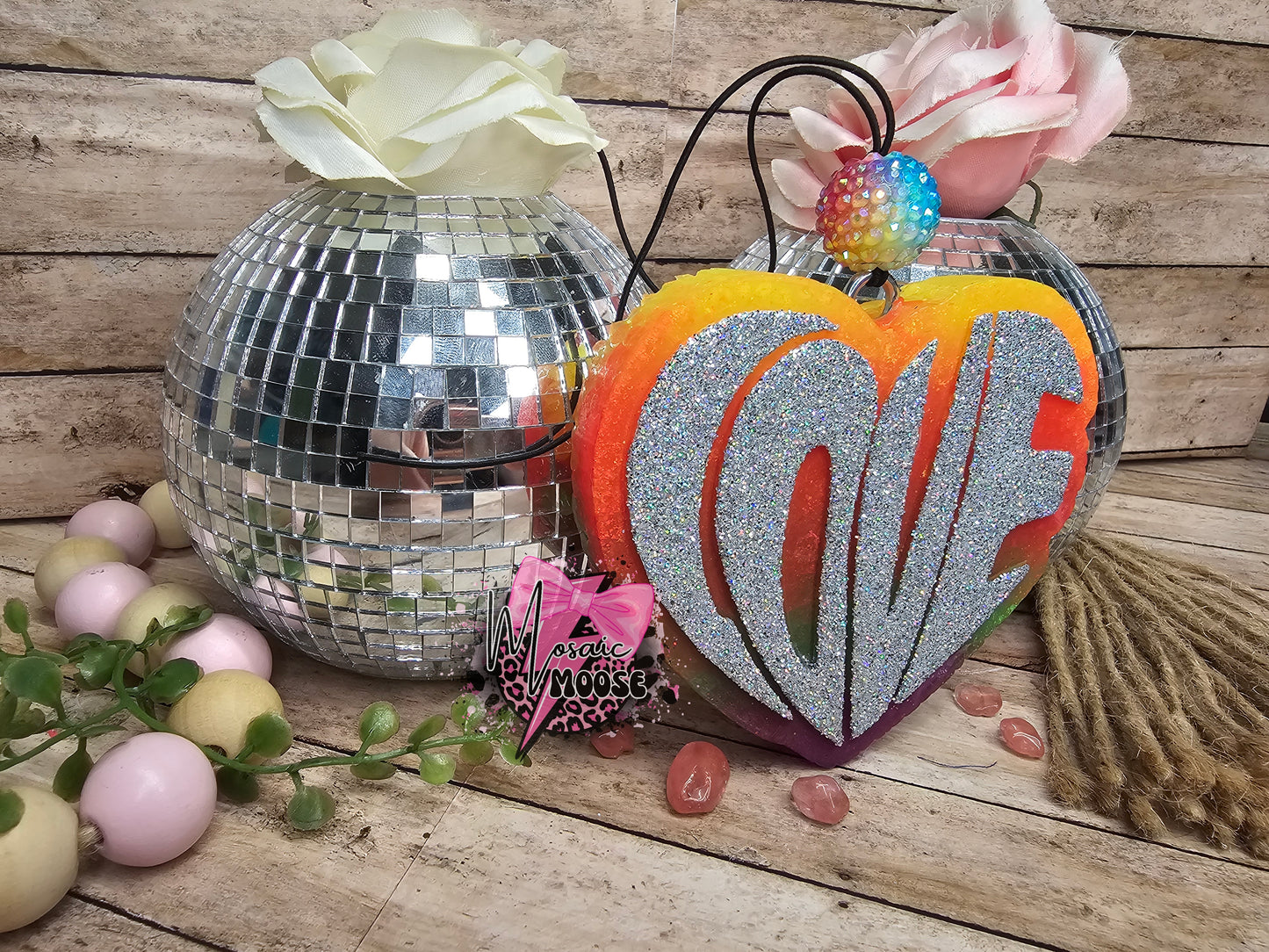 Rainbow Love Heart Ombre
