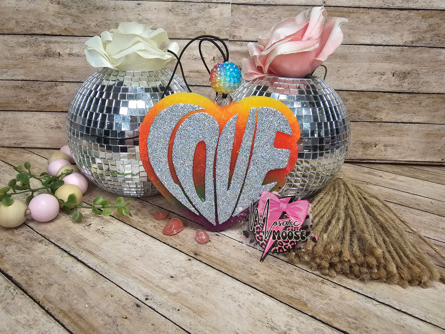Rainbow Love Heart Ombre