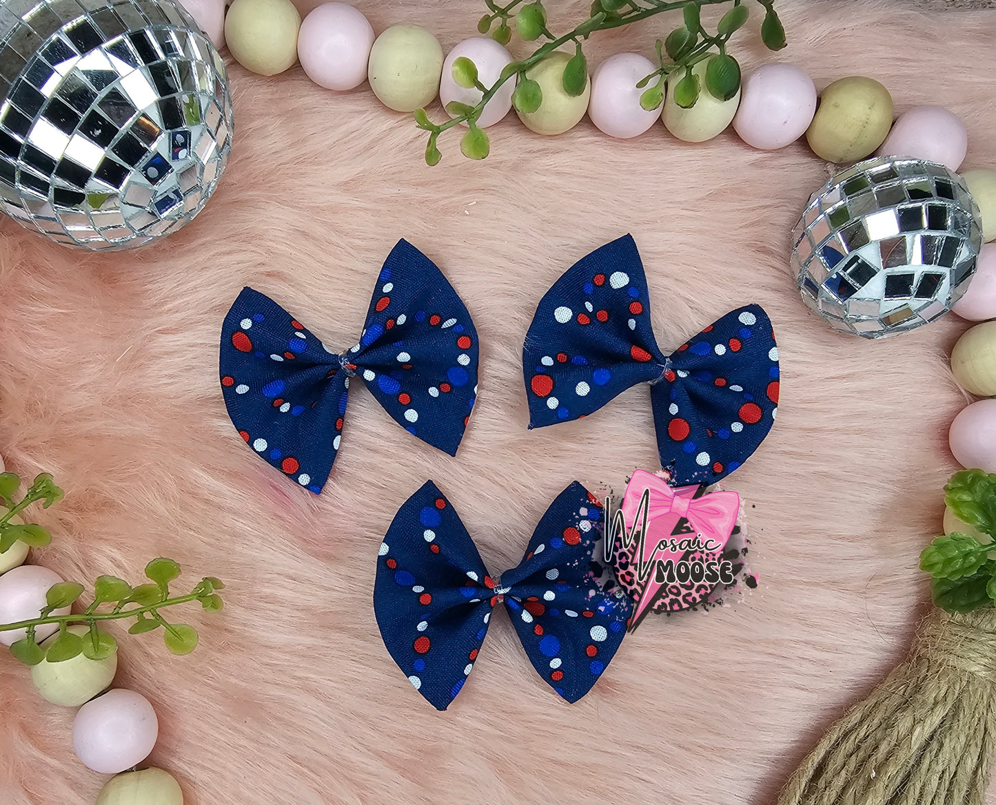 Red, White, & Blue Polkadot