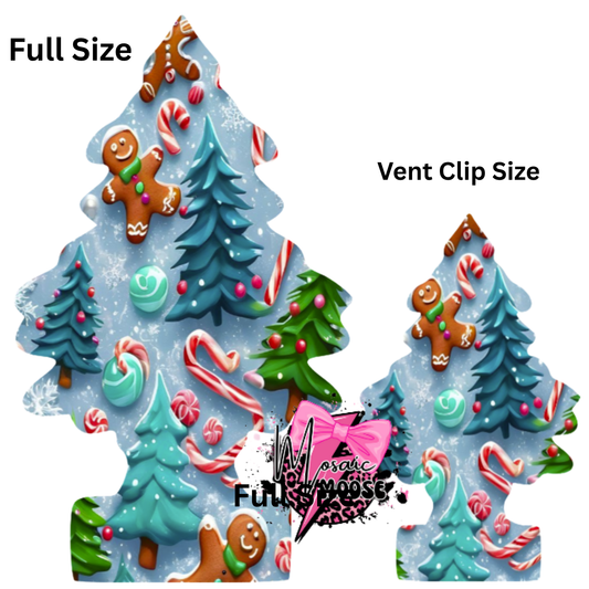 Little Trees Blue Gingerbread