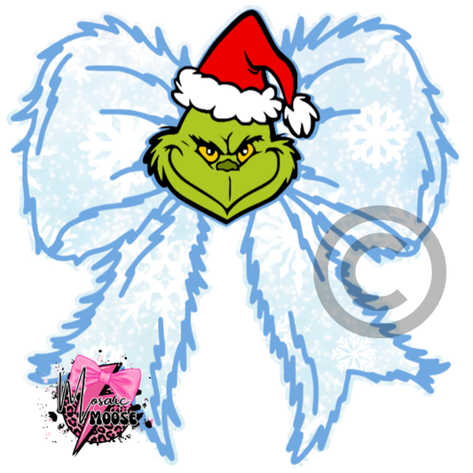 Mean One Bow With Face Snowflake