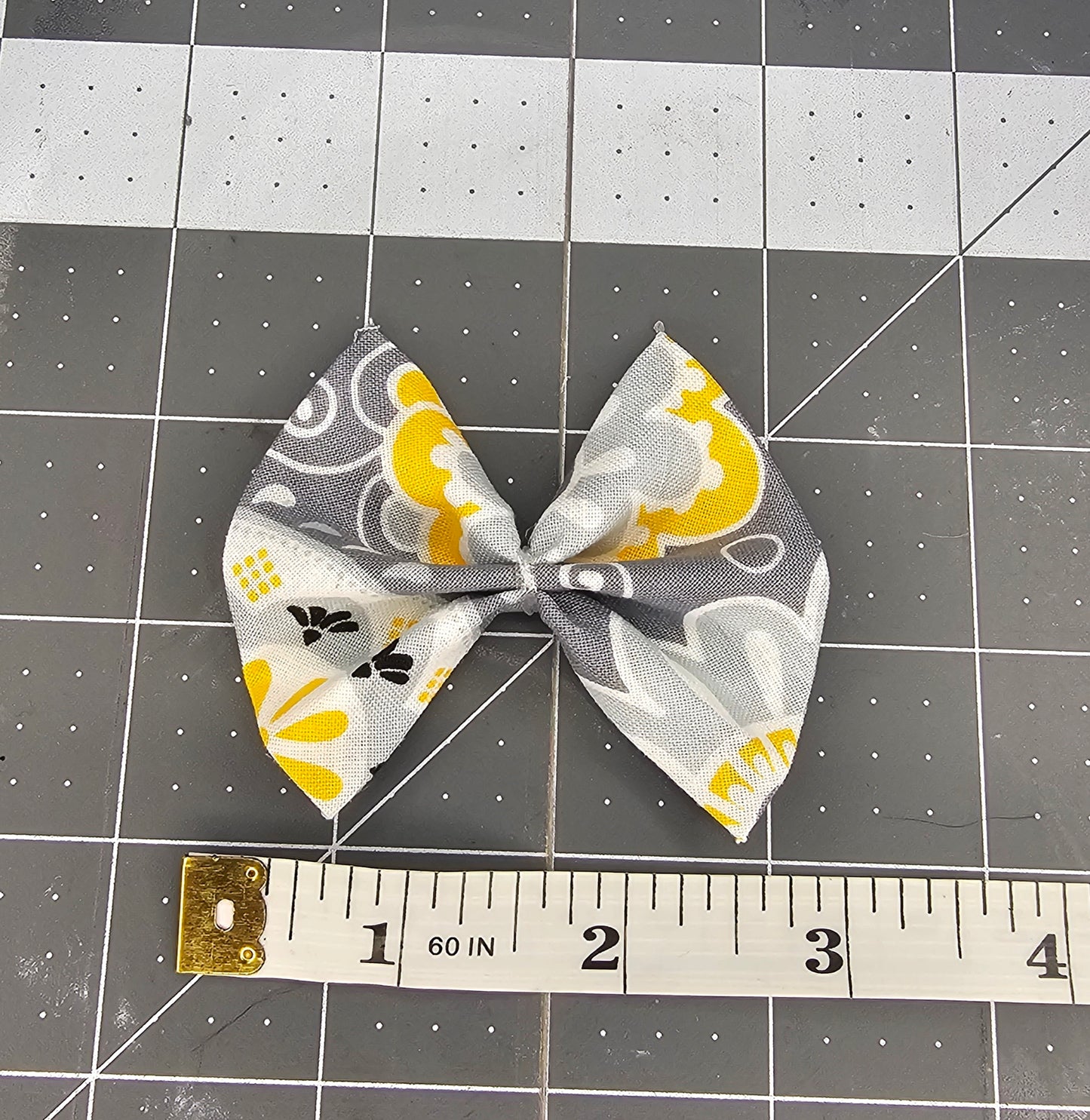 Dark Gray Yellow Floral