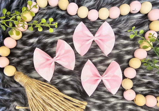 Pink Checkard Bows