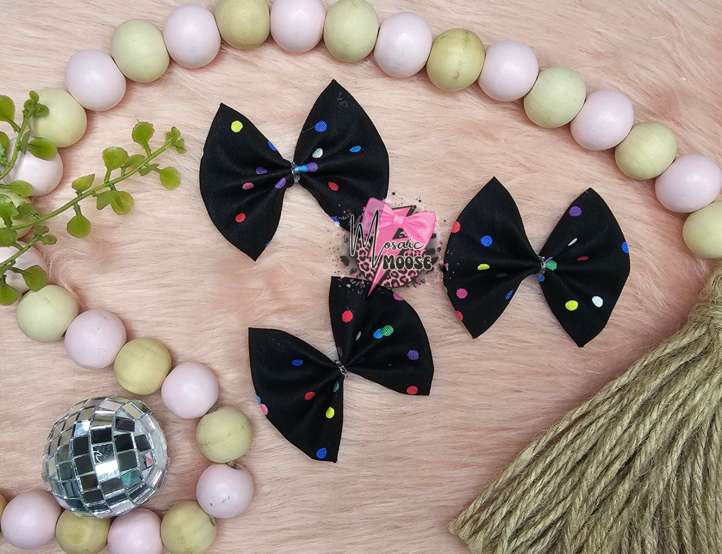Black Multi Dot