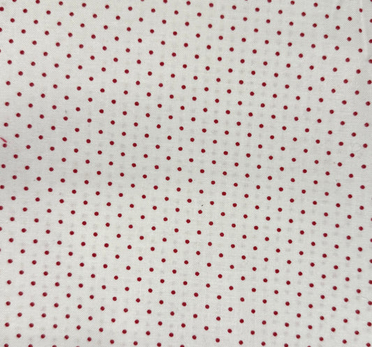 White w/ small red dot