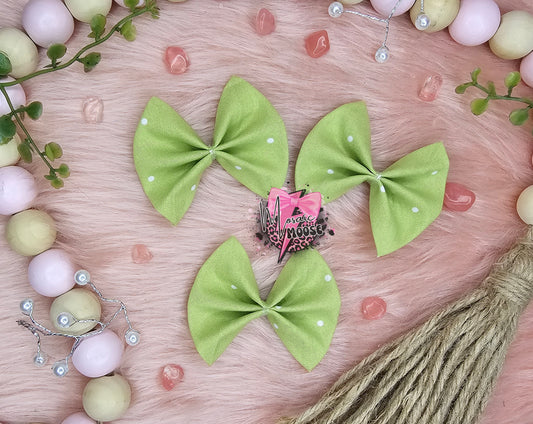 Lime Green Polka (small)
