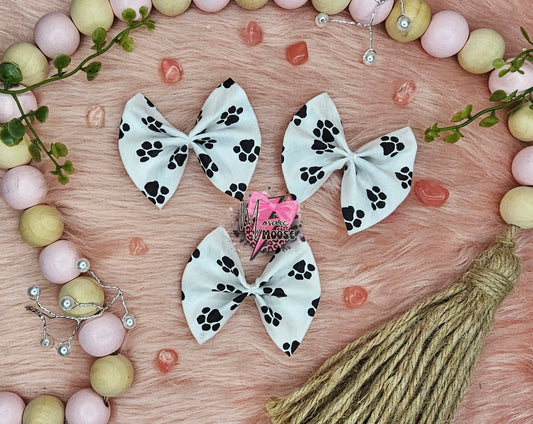White Paw Prints